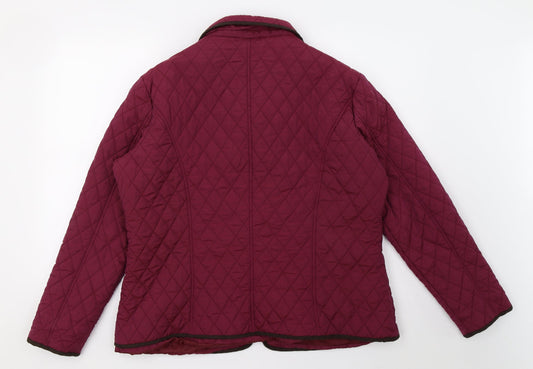 Julipa Womens Red   Quilted Coat Size 12