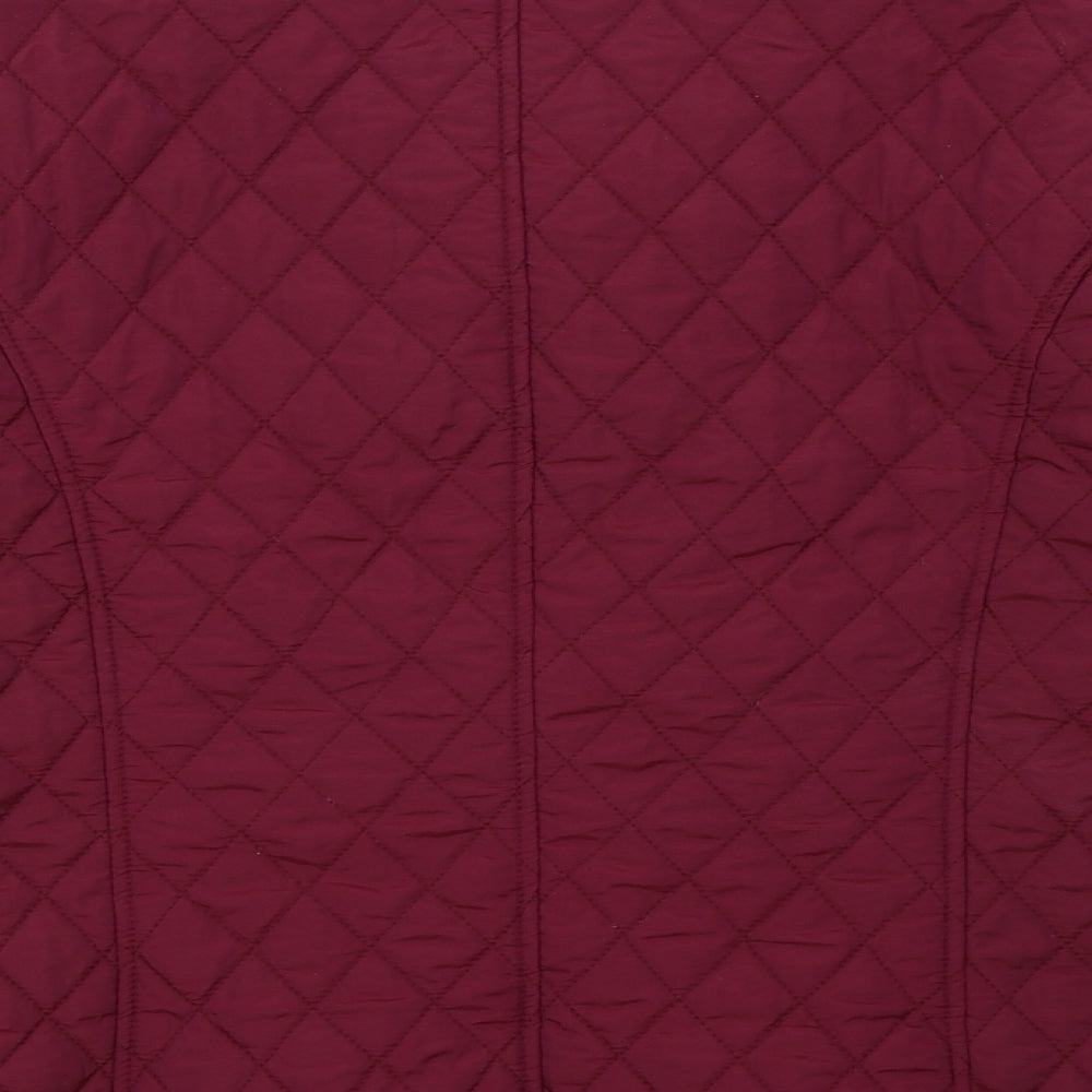 Julipa Womens Red   Quilted Coat Size 12
