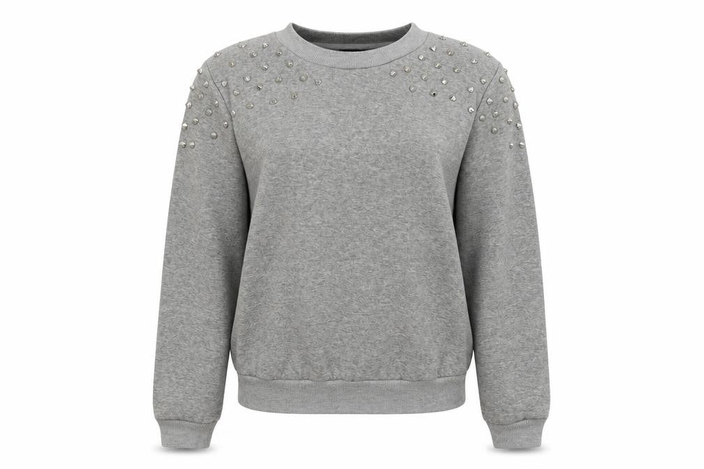 Womens UK Size S Preworn Grey Pullover Jumper