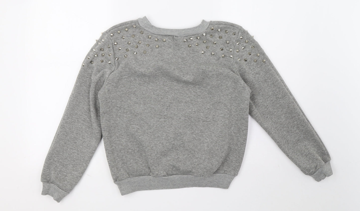 Womens UK Size S Preworn Grey Pullover Jumper