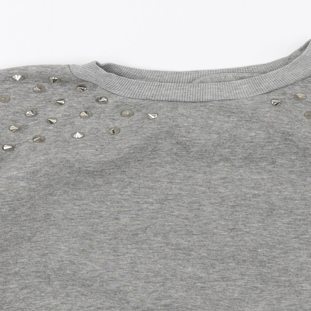 Womens UK Size S Preworn Grey Pullover Jumper