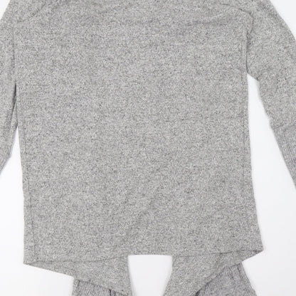 George Womens Grey   Wrap Jumper Size M