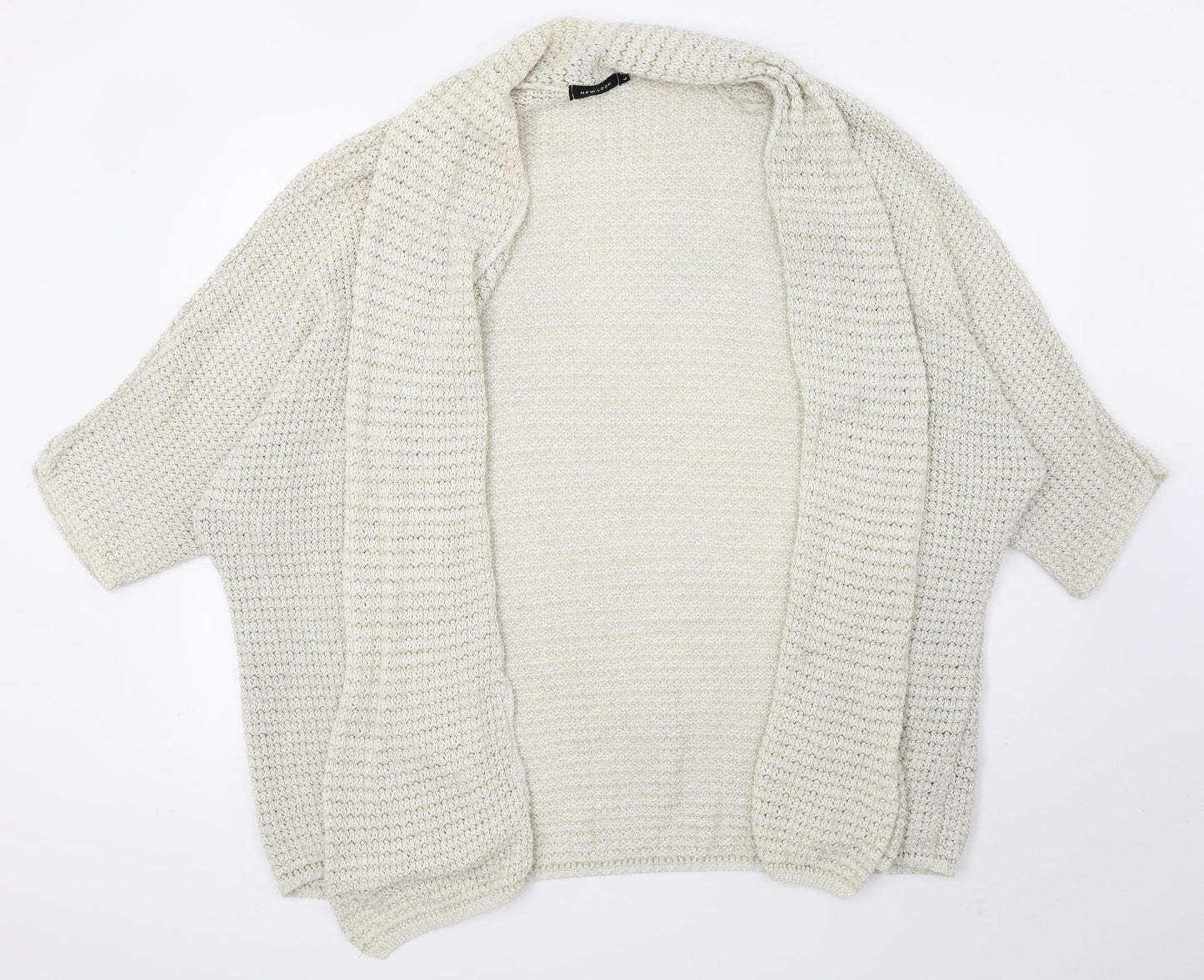 Womens UK Size L New Look White Wrap Jumper