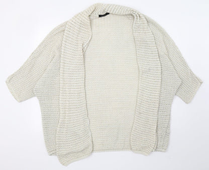 Womens UK Size L New Look White Wrap Jumper