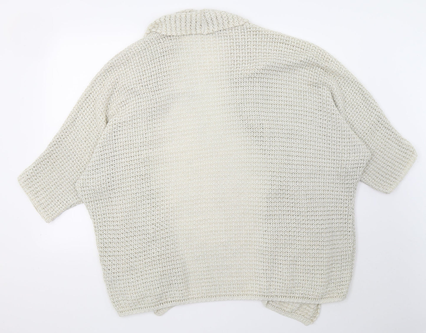 Womens UK Size L New Look White Wrap Jumper
