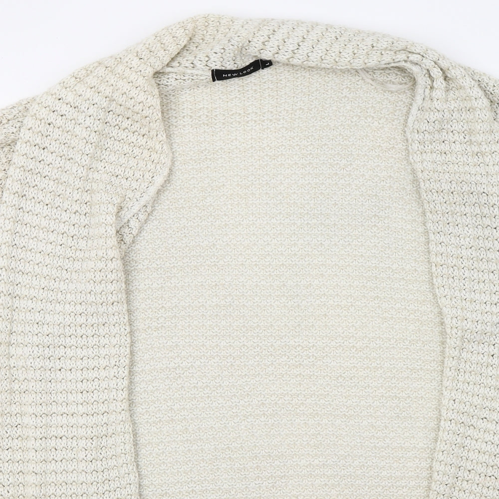 Womens UK Size L New Look White Wrap Jumper