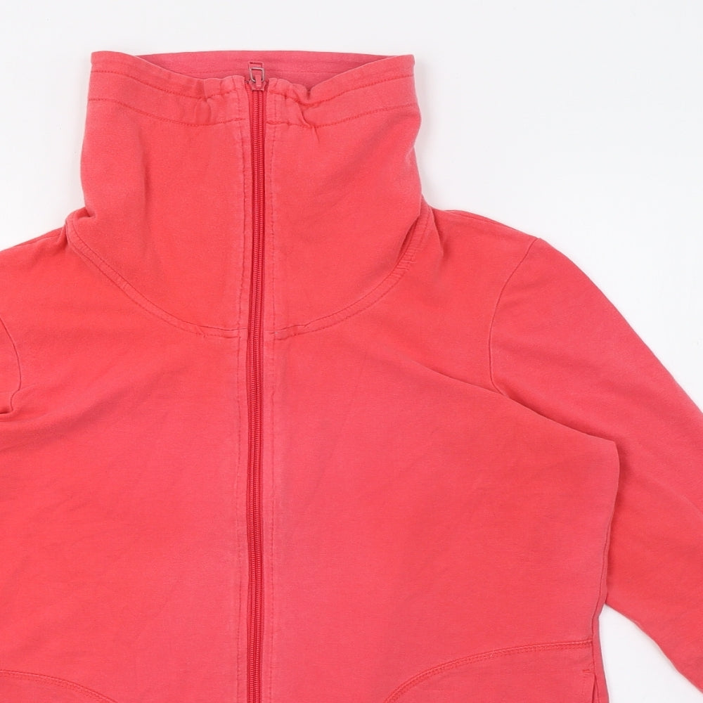 Womens UK Size 14 NEXT Pink Full Zip Jumper