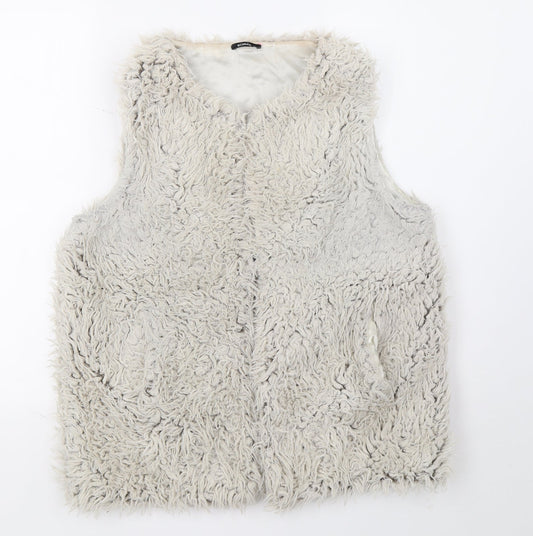 Womens UK Size 12 Roman Grey Vest Jumper