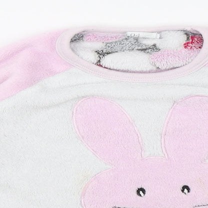 Jumbo Girls Pink Solid  Top Pyjama Top Size 4 Years  - Rabbit