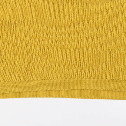 Womens UK Size M Missguided Yellow Pullover Jumper