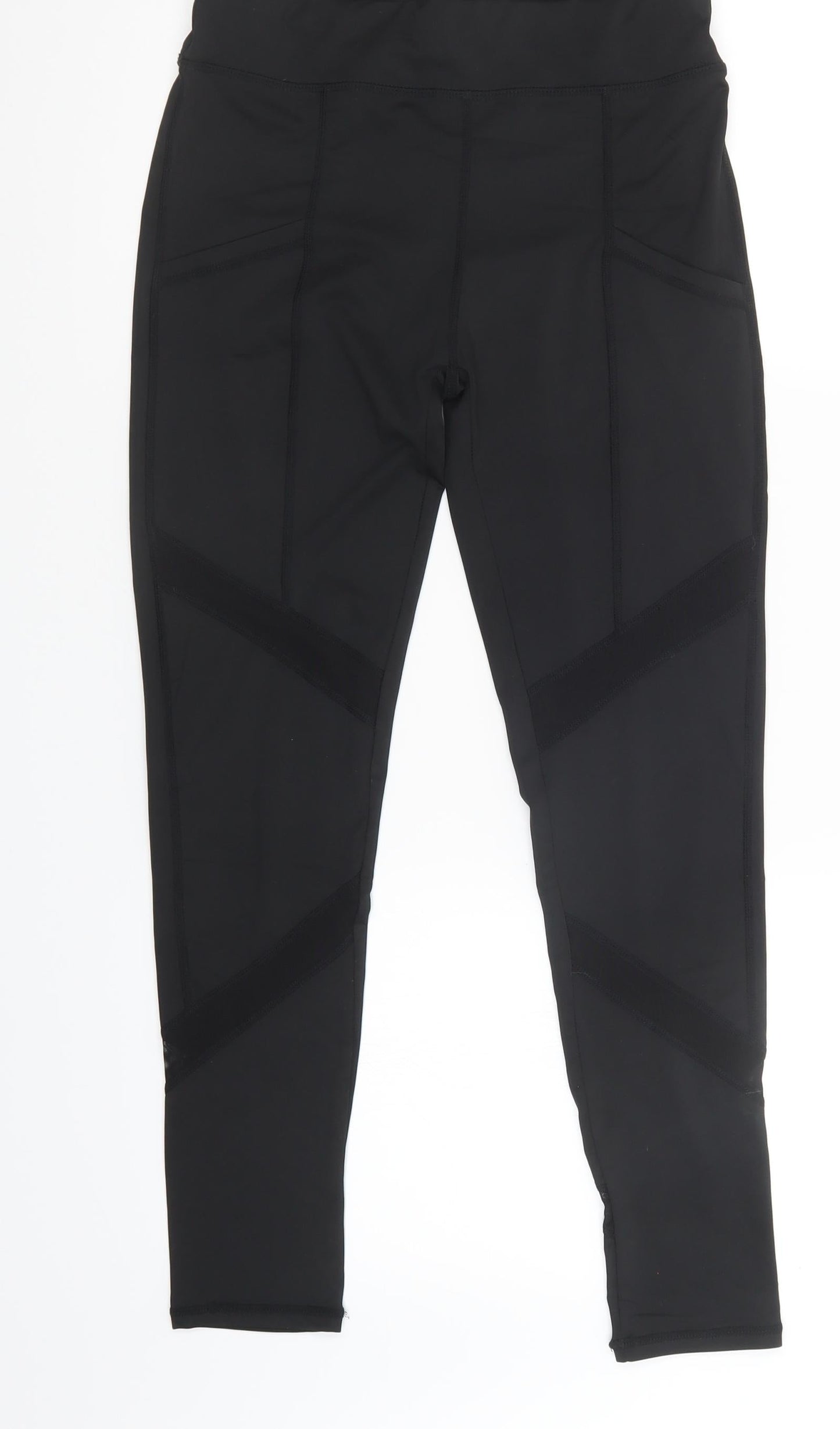 Womens UK Size S Preworn   Black Leggings