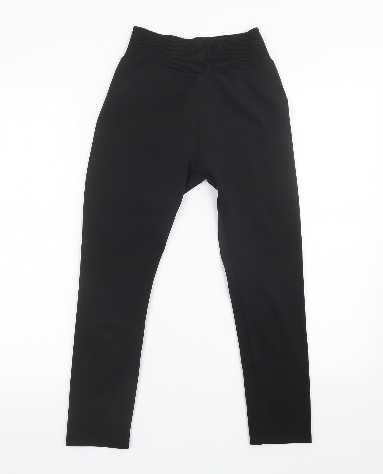 Womens UK Size 6 PRETTYLITTLETHING Regular Fit Sweatpants Black Trousers