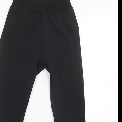 Womens UK Size 6 PRETTYLITTLETHING Regular Fit Sweatpants Black Trousers