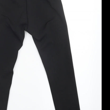 Womens UK Size 6 PRETTYLITTLETHING Regular Fit Sweatpants Black Trousers