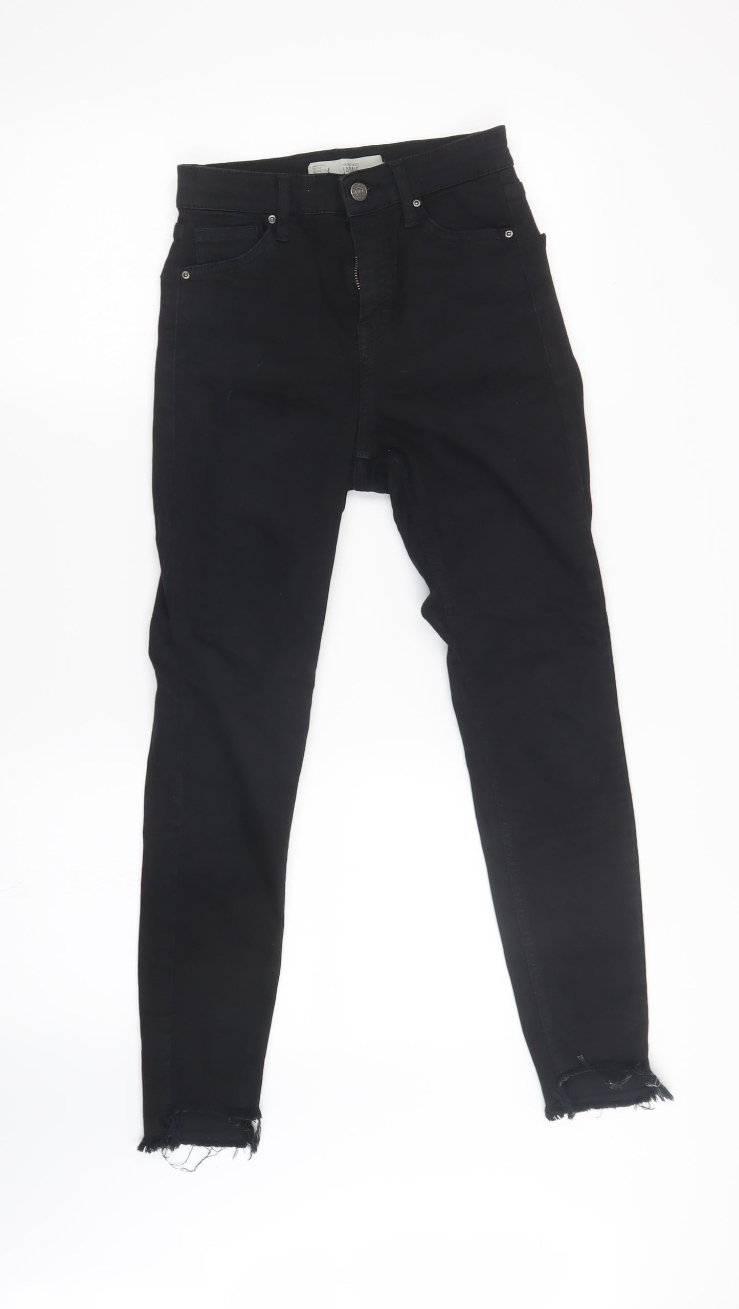 Topshop Womens Black   Skinny Jeans Size 28 in L30 in