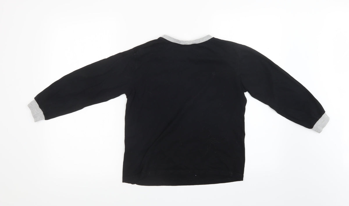 Preworn Boys Black   Pullover Sweatshirt Size 7-8 Years