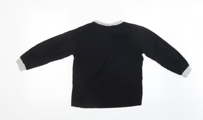 Preworn Boys Black   Pullover Sweatshirt Size 7-8 Years