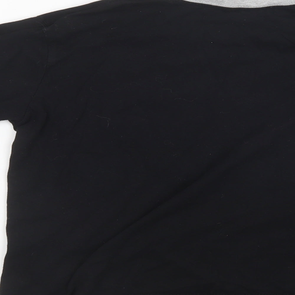 Preworn Boys Black   Pullover Sweatshirt Size 7-8 Years