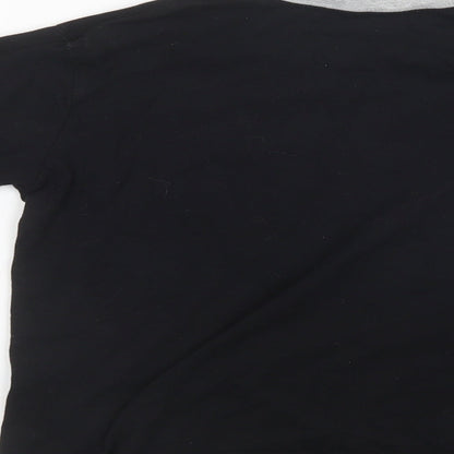 Preworn Boys Black   Pullover Sweatshirt Size 7-8 Years