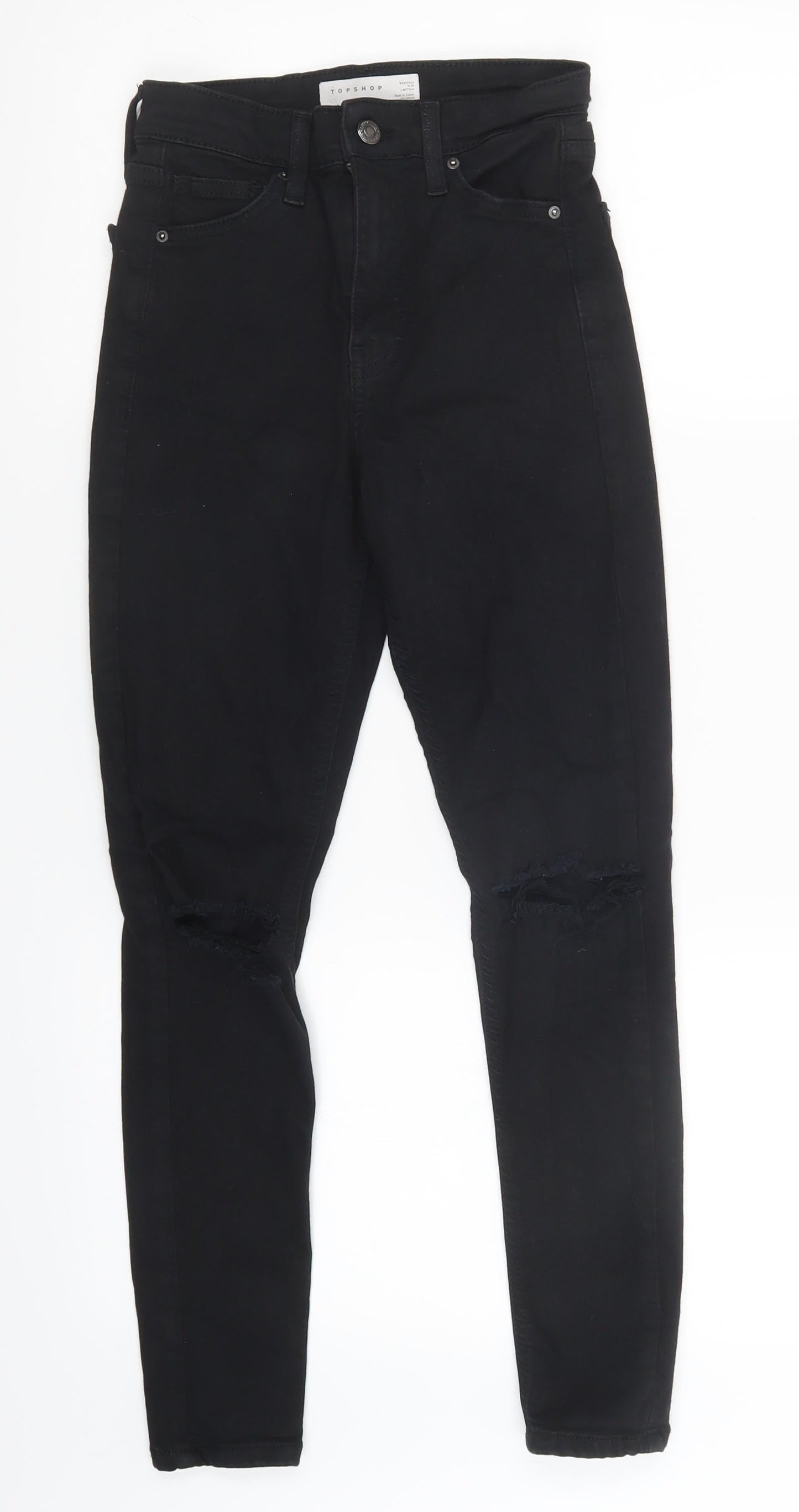 Topshop Womens Black   Skinny Jeans Size 25 in L30 in