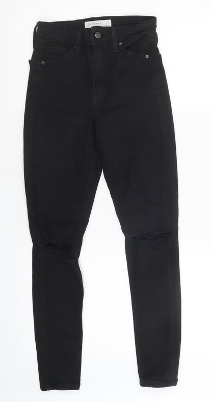 Topshop Womens Black   Skinny Jeans Size 25 in L30 in