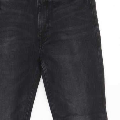 Womens UK Size 32 Marks and Spencer Regular Fit Straight Black Jeans