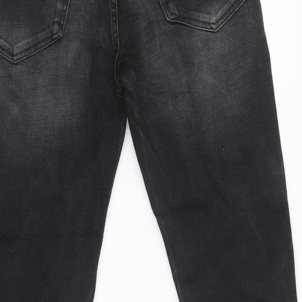Womens UK Size 32 Marks and Spencer Regular Fit Straight Black Jeans