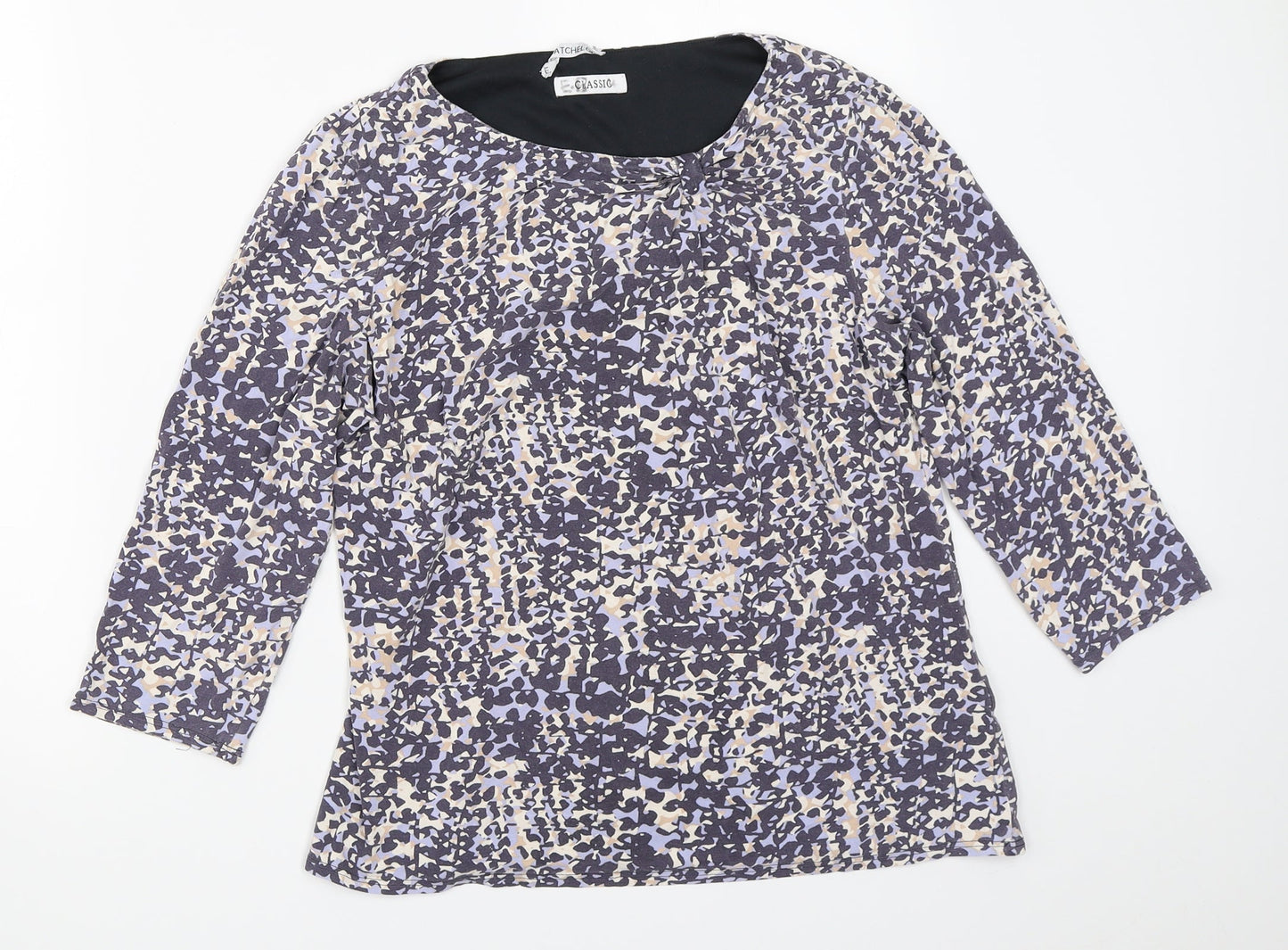 Womens UK Size 14 Marks and Spencer Purple Basic T-Shirt