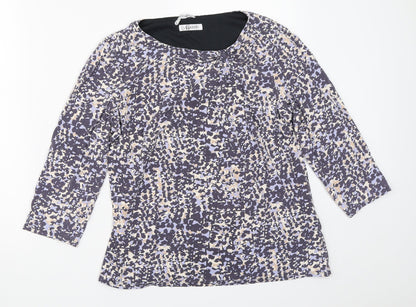 Womens UK Size 14 Marks and Spencer Purple Basic T-Shirt