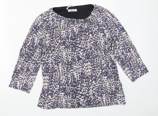 Womens UK Size 14 Marks and Spencer Purple Basic T-Shirt