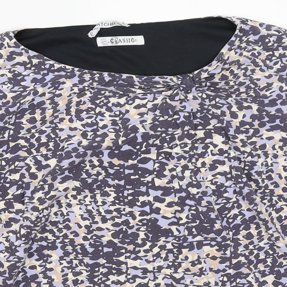 Womens UK Size 14 Marks and Spencer Purple Basic T-Shirt