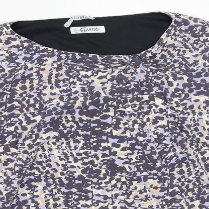 Womens UK Size 14 Marks and Spencer Purple Basic T-Shirt