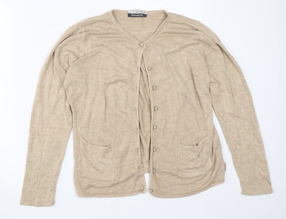 Womens UK Size S Bonmarché Beige Cardigan Jumper
