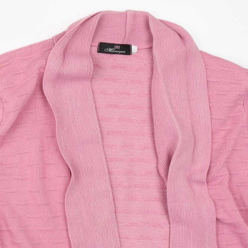 Womens UK Size M Monique Pink Cardigan Jumper