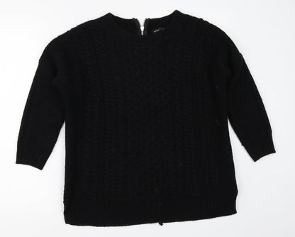 Womens UK Size S Warehouse Black Pullover Jumper