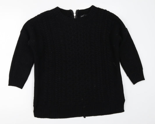 Womens UK Size S Warehouse Black Pullover Jumper