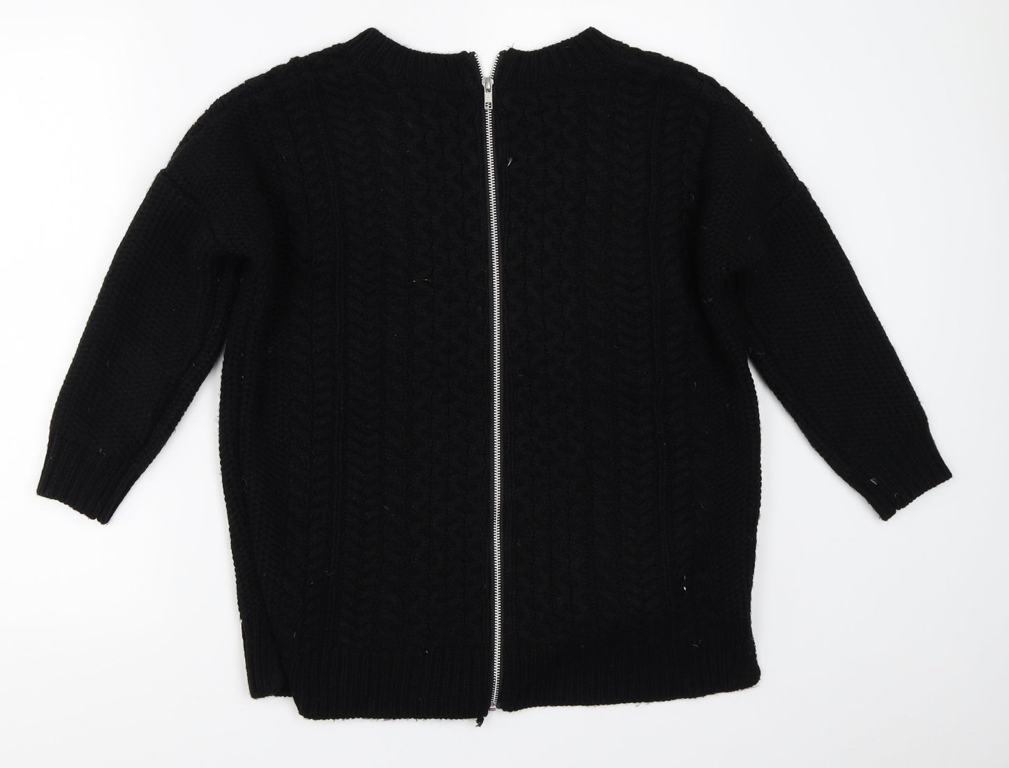 Womens UK Size S Warehouse Black Pullover Jumper