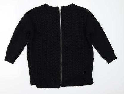 Womens UK Size S Warehouse Black Pullover Jumper