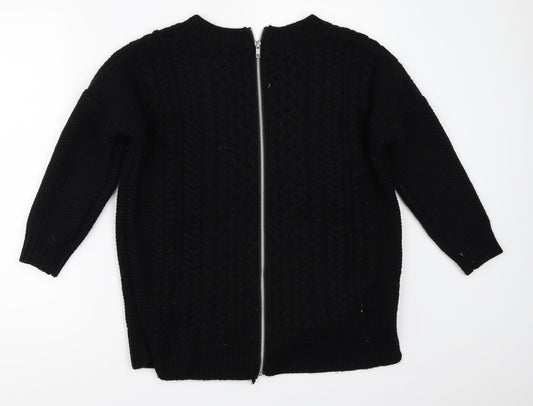 Womens UK Size S Warehouse Black Pullover Jumper