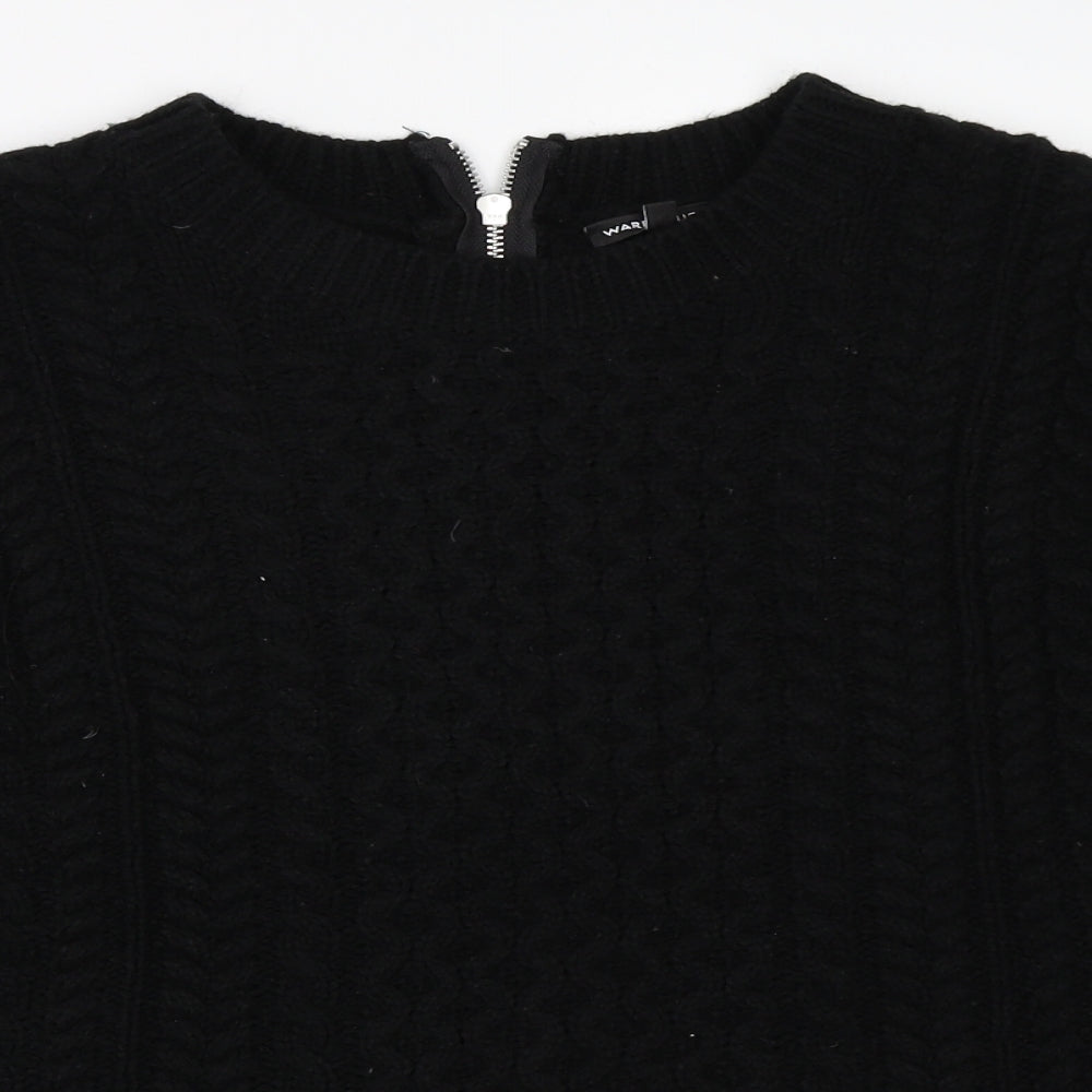 Womens UK Size S Warehouse Black Pullover Jumper