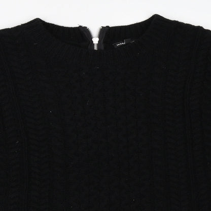 Womens UK Size S Warehouse Black Pullover Jumper