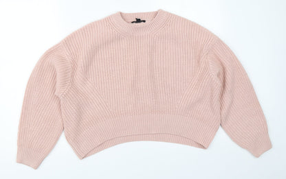Womens UK Size S New Look Pink Pullover Jumper