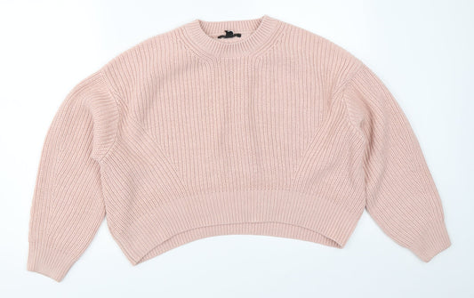 Womens UK Size S New Look Pink Pullover Jumper