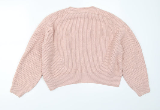 Womens UK Size S New Look Pink Pullover Jumper