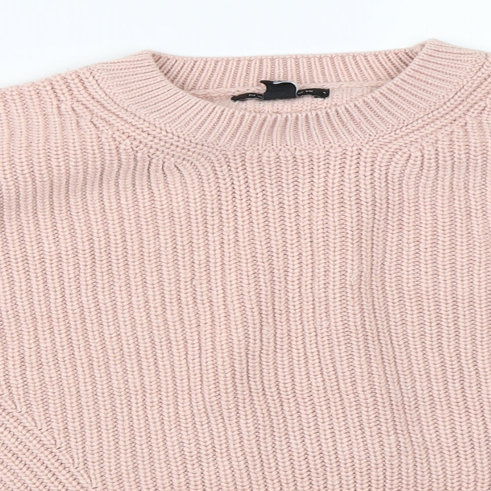 Womens UK Size S New Look Pink Pullover Jumper