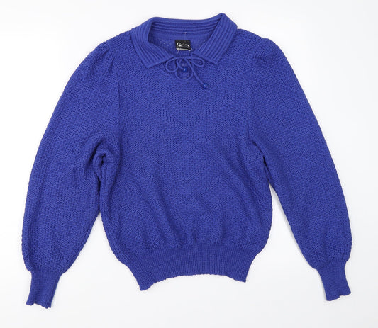 Quimo Womens Blue   Pullover Jumper Size 8