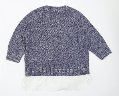 TU Womens Blue   Pullover Jumper Size 14