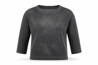 Womens UK Size S Sparkle & Fade Grey Pullover Jumper