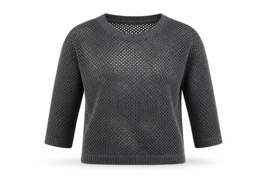 Womens UK Size S Sparkle & Fade Grey Pullover Jumper