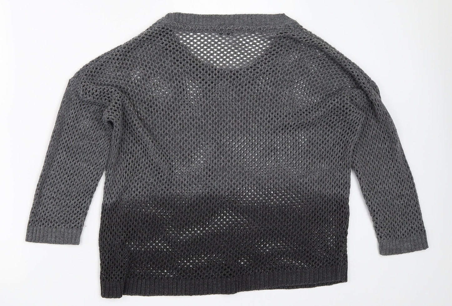 Womens UK Size S Sparkle & Fade Grey Pullover Jumper